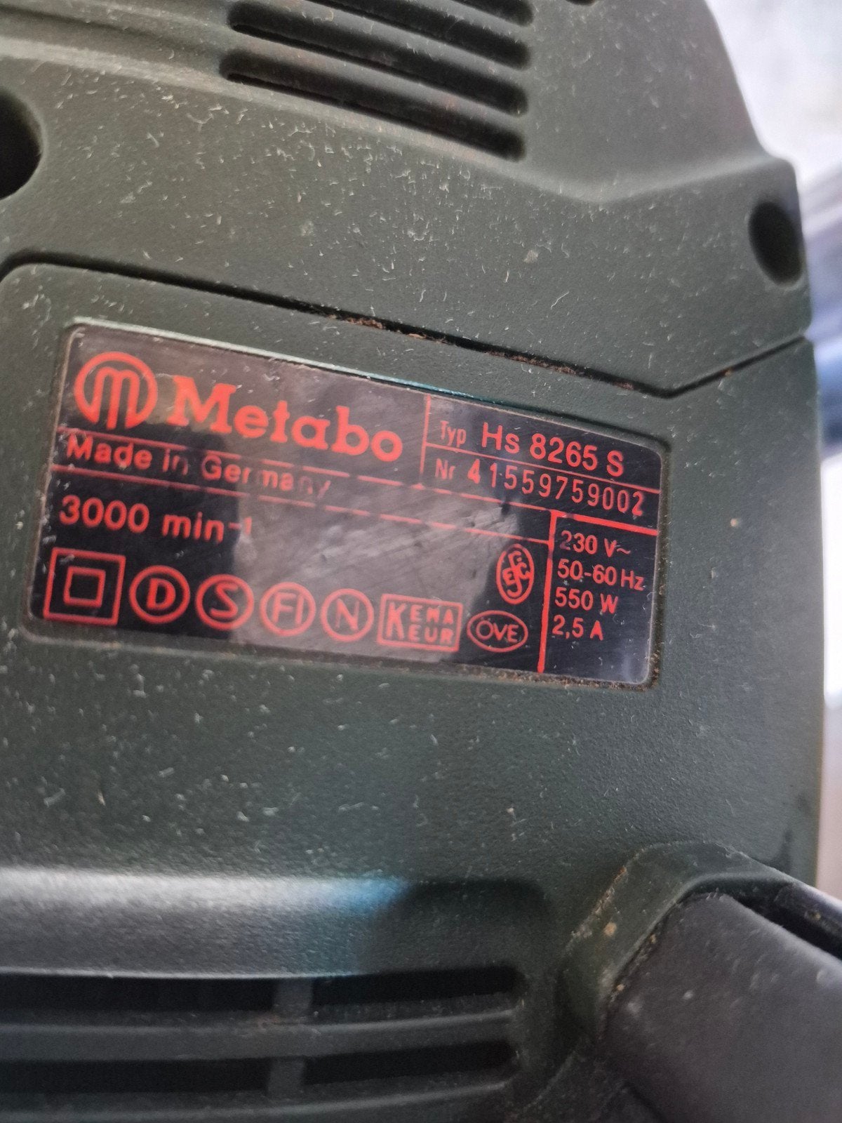 Heggenschaar METABO, Ophalen
