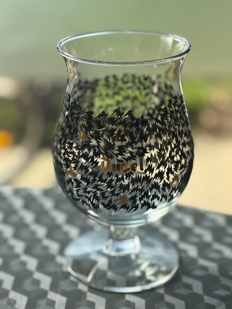 Duvel glas Eley Kishimoto, Ophalen of Verzenden, Zo goed als nieuw
