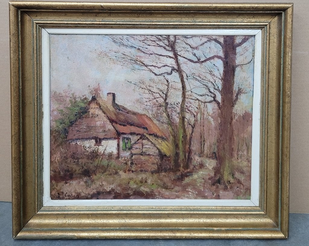 Joseph CARON, En Campine, Enlèvement ou Envoi, Panneau, Paysage, Impressionniste