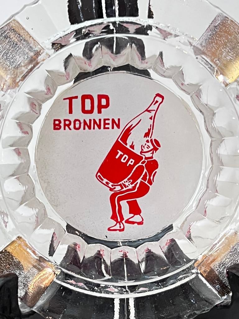 Ancien cendrier Top Bronnen - très joli design, Enlèvement ou Envoi, Utilisé, Emballage
