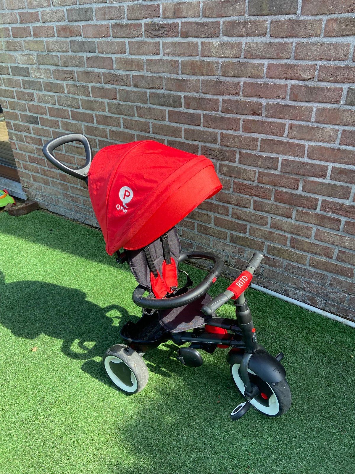 Driewieler voor kinderen met duw, Fietsen en Brommers, Ophalen, Gebruikt