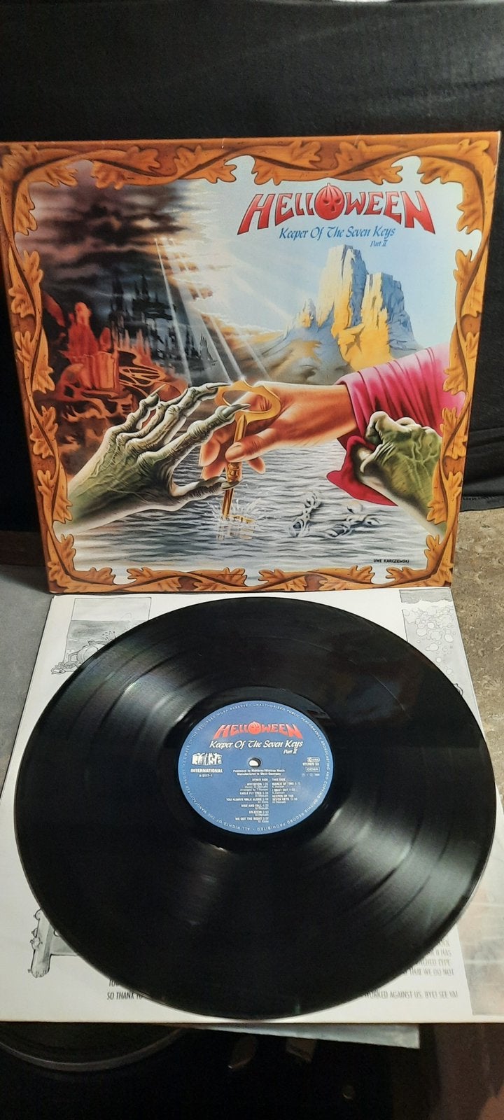 Vinyl lp helloween keeper of the seven keys II, Cd's en Dvd's, Vinyl | Hardrock en Metal, LP, Metal, Gebruikt, Originele persing
