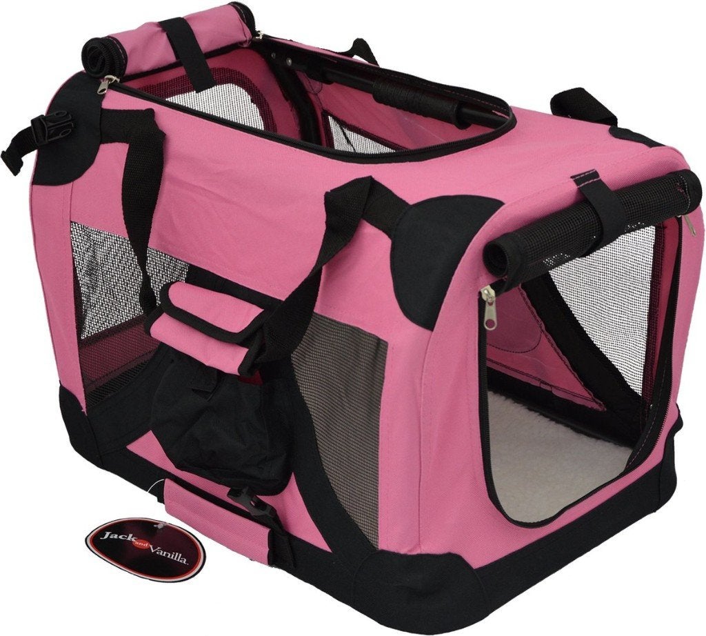 2 x Plooibare kennel Jack & Vanilla pink ( NIEUW ), Dieren en Toebehoren, Ophalen of Verzenden, Nieuw