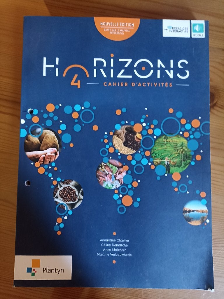 Horizons 4, cahier d'activités, Plantyn, Enlèvement, Utilisé, Secondaire