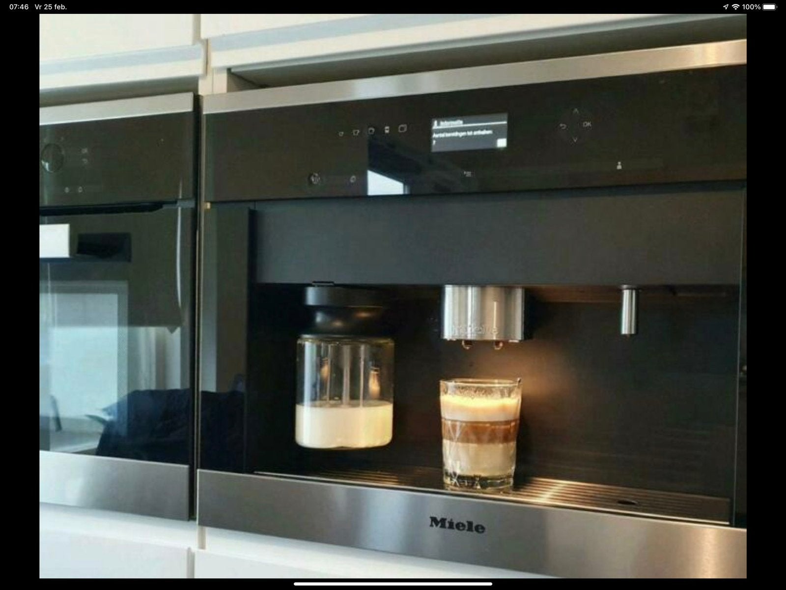 Miele inbouw koffiezetter CVA6401 izgst(vers bakkie koffie ), Enlèvement, Comme neuf