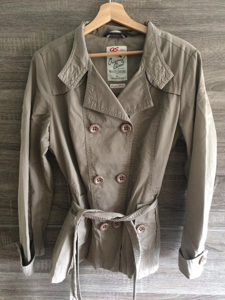 Beige trenchcoat – S. Oliver, Beige, Maat 46/48 (XL) of groter, S. Oliver, Ophalen of Verzenden