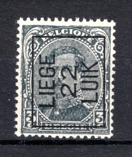 PRE65A MNH** 1922 - LIEGE 22 LUIK, Envoi, Non oblitéré, Neuf