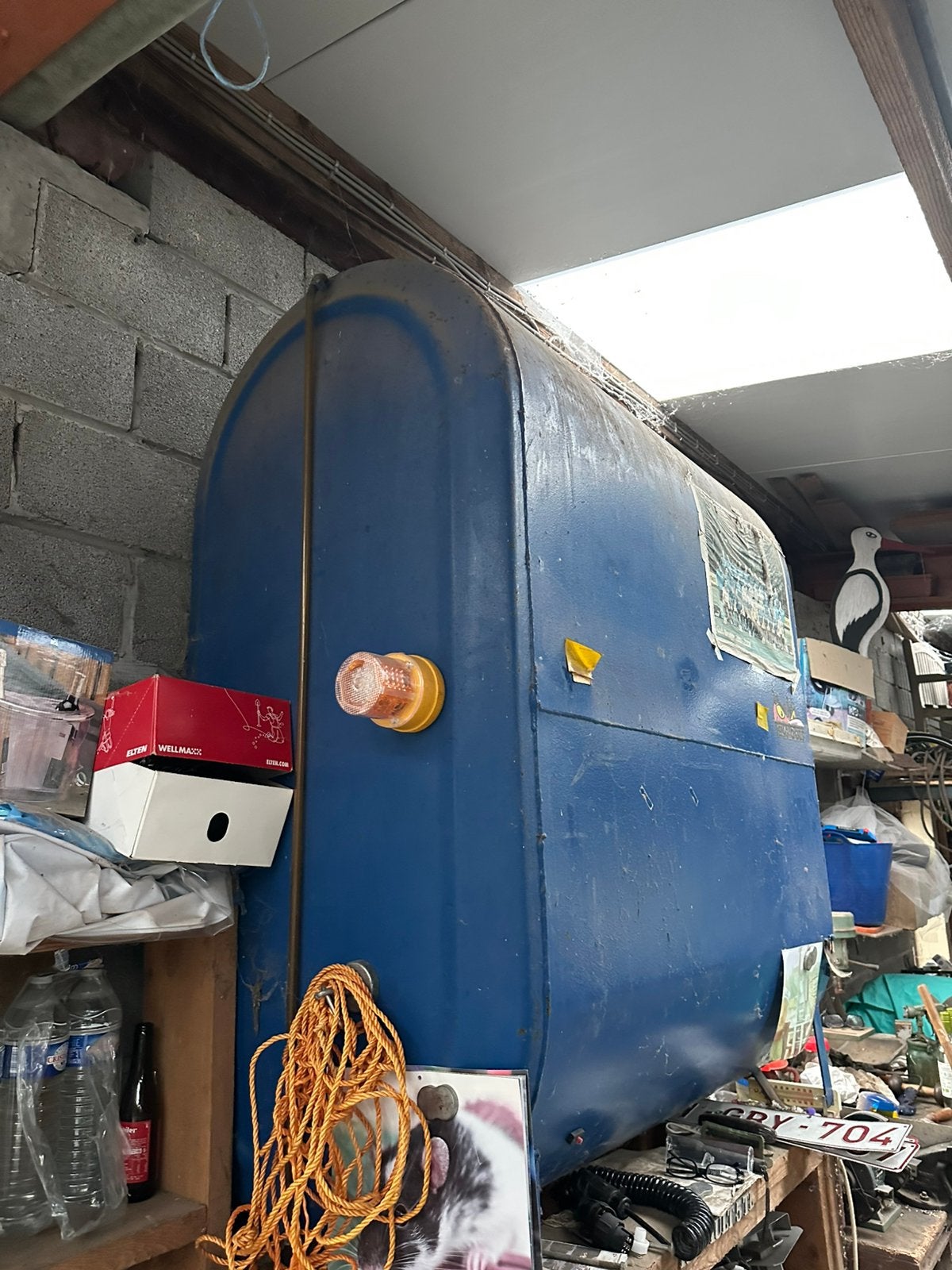 Mazout tank, Ophalen