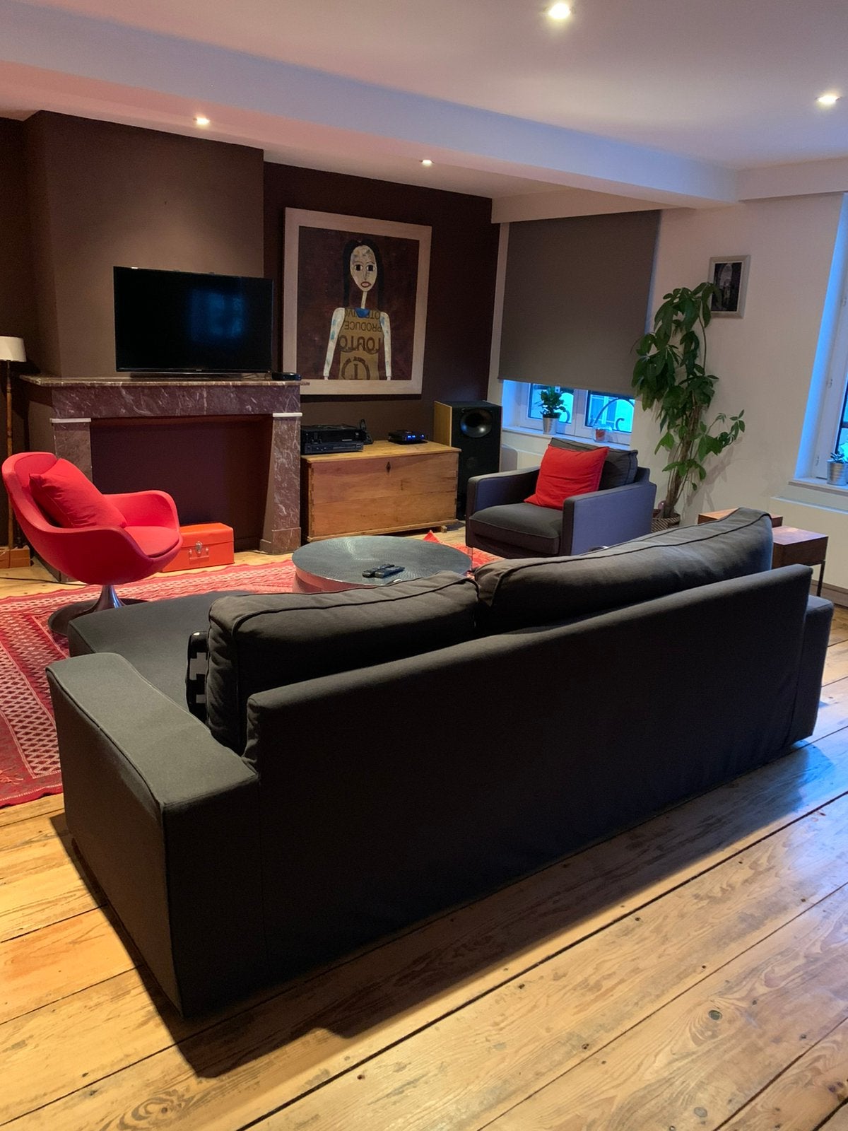 Canapés lit assise 3 places avec fauteuil et pouf, Maison & Meubles, Enlèvement