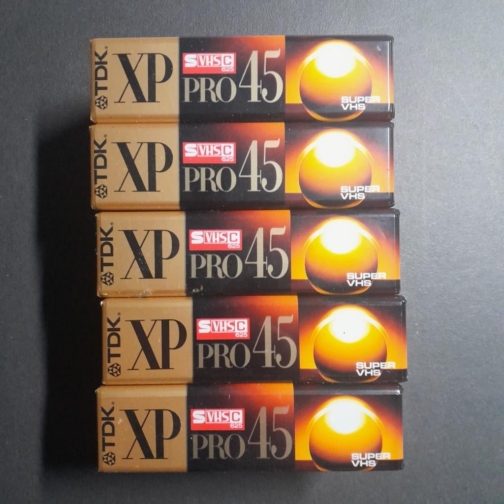 S VHS C (5 stuks) cassette (sealed), Ophalen, Nieuw in verpakking, 2 t/m 25 bandjes, Onbespeeld