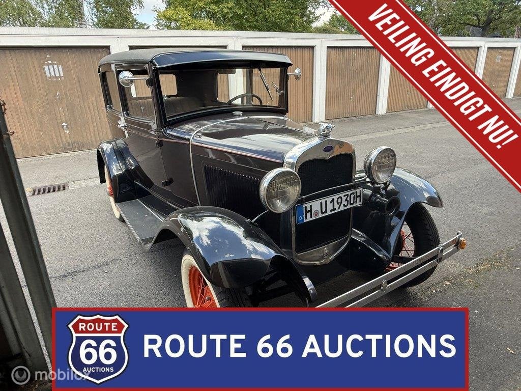 Ford Model A | 1930 | Route 66 Auctions, Auto's, Zwart, Bedrijf, Handgeschakeld, Overige carrosserie
