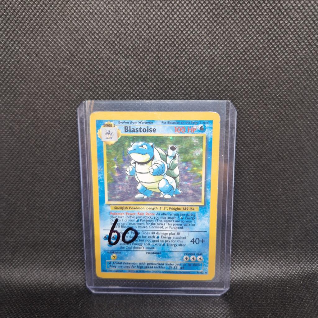 Blastoise Base Set Played, Hobby en Vrije tijd, Verzamelkaartspellen | Pokémon, Ophalen of Verzenden