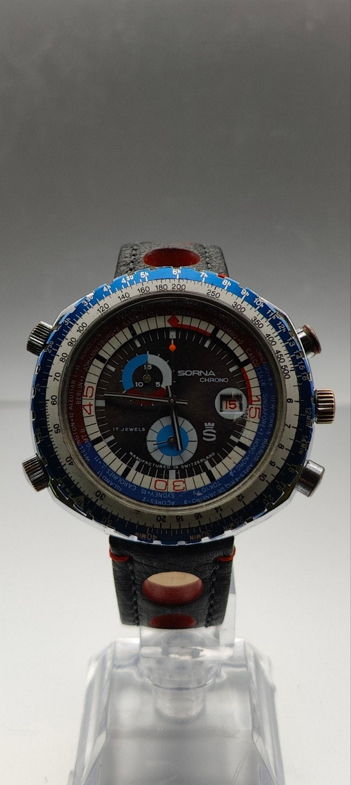 Sorna Chrono vintage - serviced, Enlèvement ou Envoi