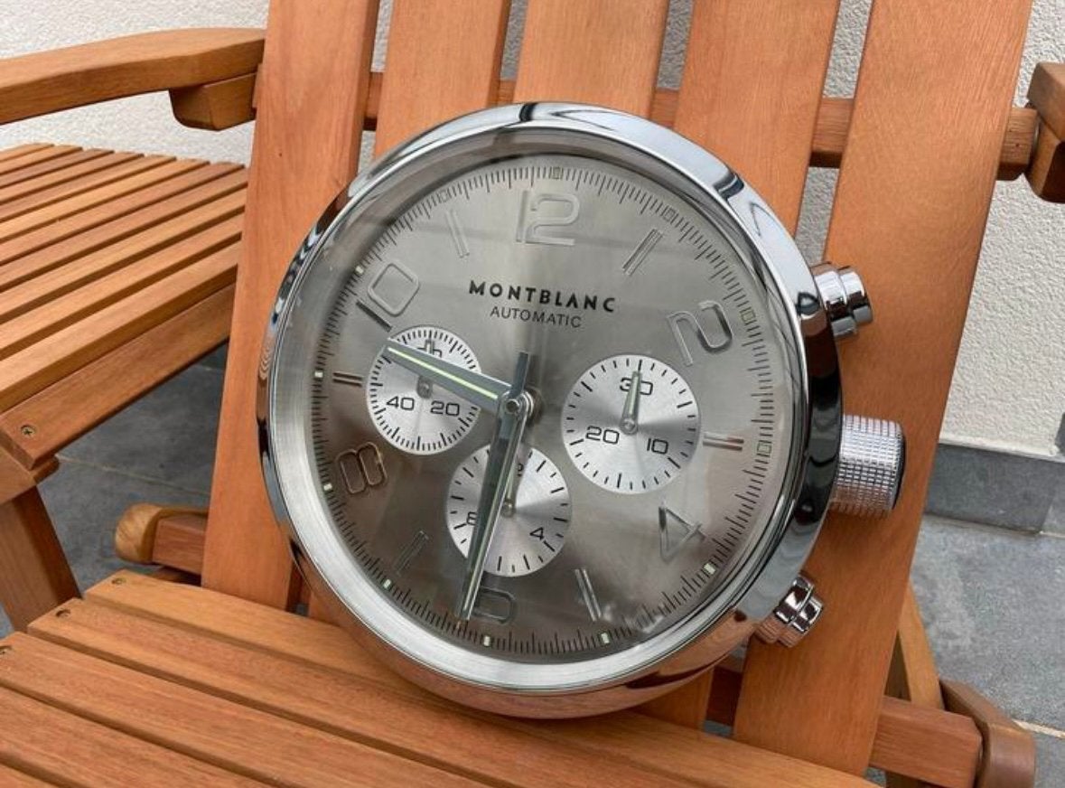 Wandklok Montblanc automatic, Handtassen en Accessoires, Horloges | Heren, Ophalen of Verzenden