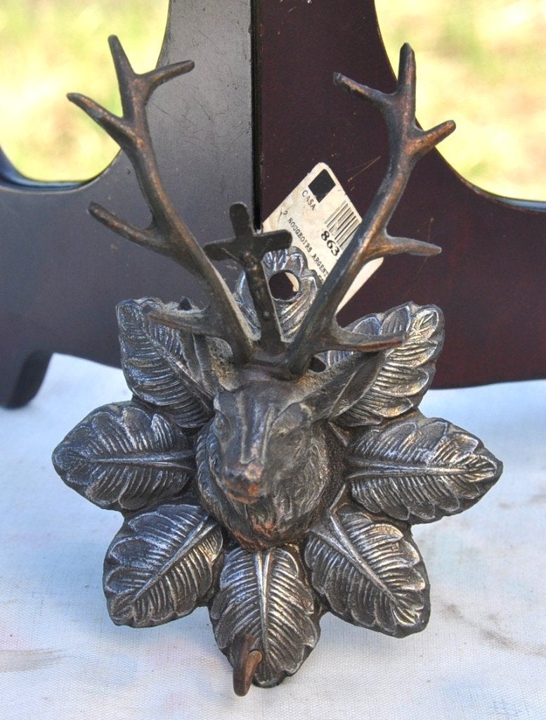 patère murale cerf saint hubert, Antiek en Kunst, Antiek | Religieuze voorwerpen, Ophalen of Verzenden