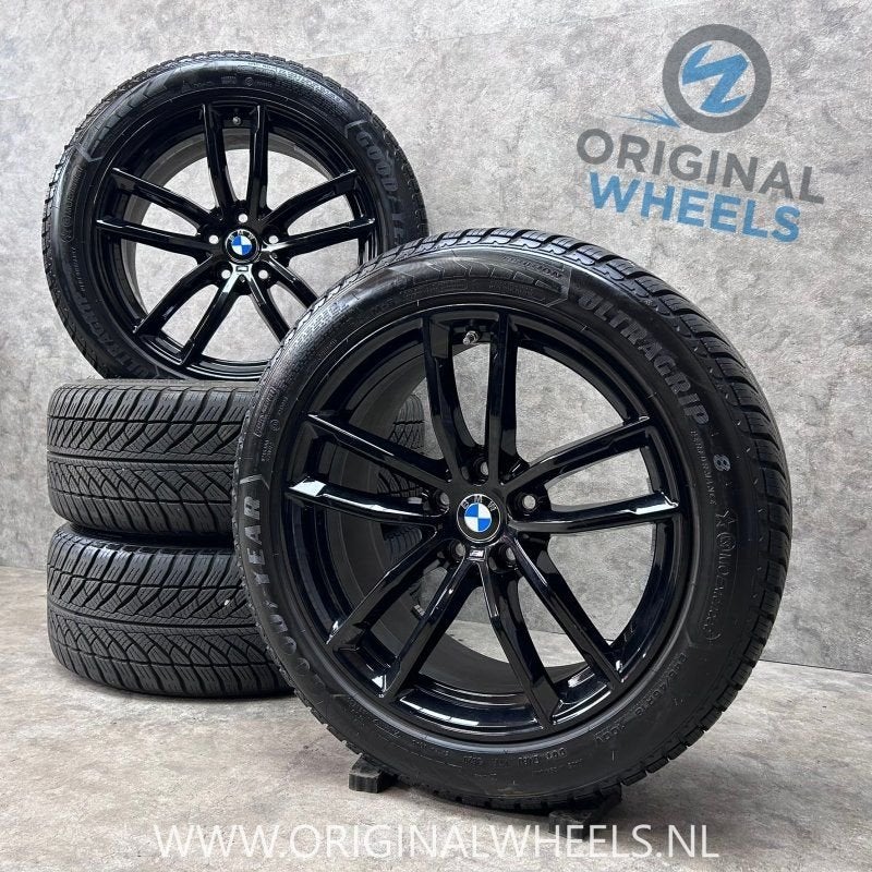 18 inch originele velgen + winterbanden BMW 5 serie G30 G31, Pneus et Jantes, -, 18 pouces, Utilisé