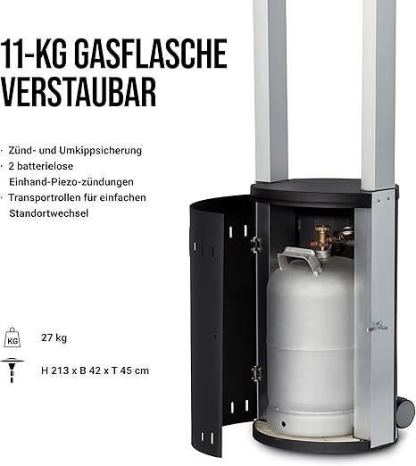Terrasverwarming | gas | GRATIS LEVERING, Tuin en Terras, -, Verzenden, -, Nieuw