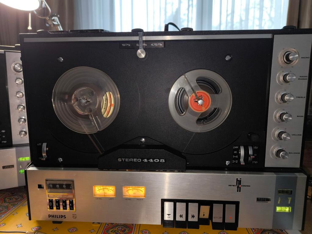 ENREGISTREUR PHILIPS 4408 vintage révision ok, Enlèvement, Magnétophone