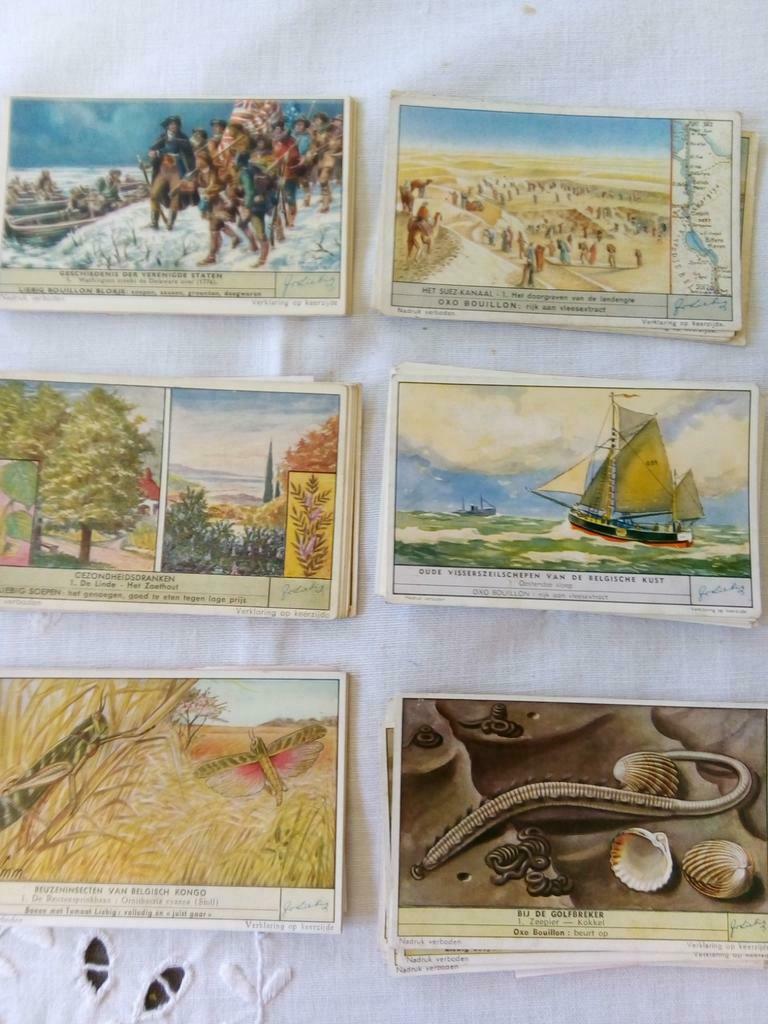Chromos Liebig 75 stuks vol en onvolledige, Verzamelen, Merken en Reclamevoorwerpen, Ophalen of Verzenden