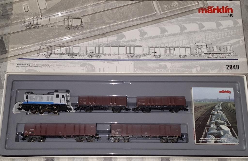 Märklin HO 2848 Cementtrein met dieselloc V36 van de NMBS, Hobby & Loisirs créatifs, Analogique, Enlèvement ou Envoi, Comme neuf