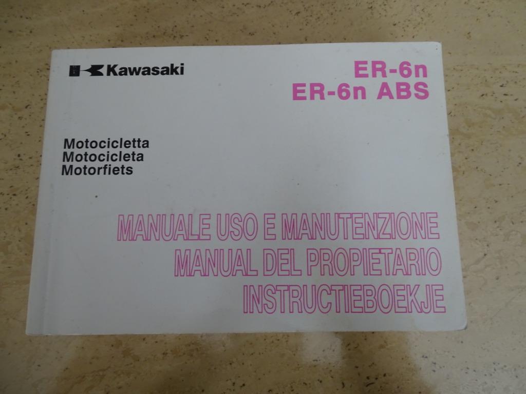 kawasaki er6 er6n instructieboekje 2011, Motos, Modes d'emploi & Notices d'utilisation, Enlèvement ou Envoi, Kawasaki