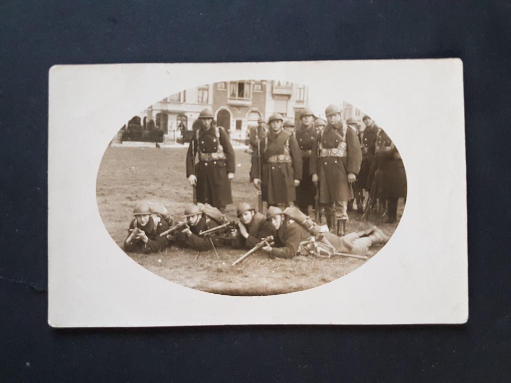 Fotokaart Soldaat militair met mitraillette Mitrailleur, Collections, Objets militaires | Général, Armée de terre, Envoi