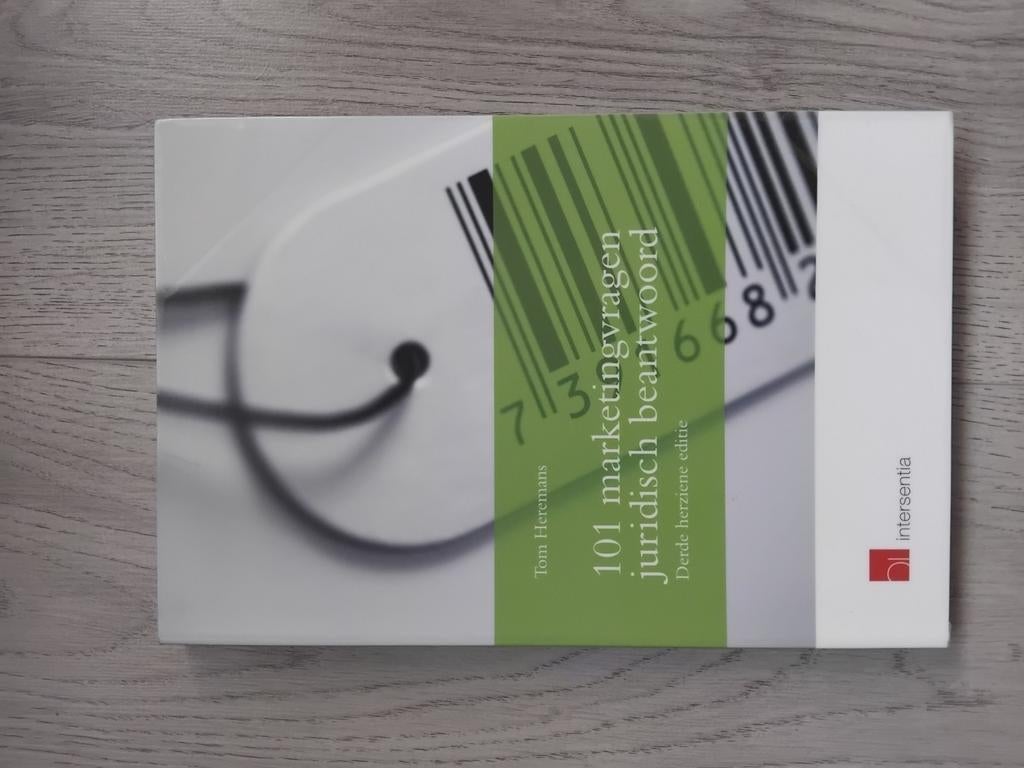 100 marketingvragen juridisch beantwoord (derde editie), Boeken, Ophalen of Verzenden, Zo goed als nieuw, Tom Heremans