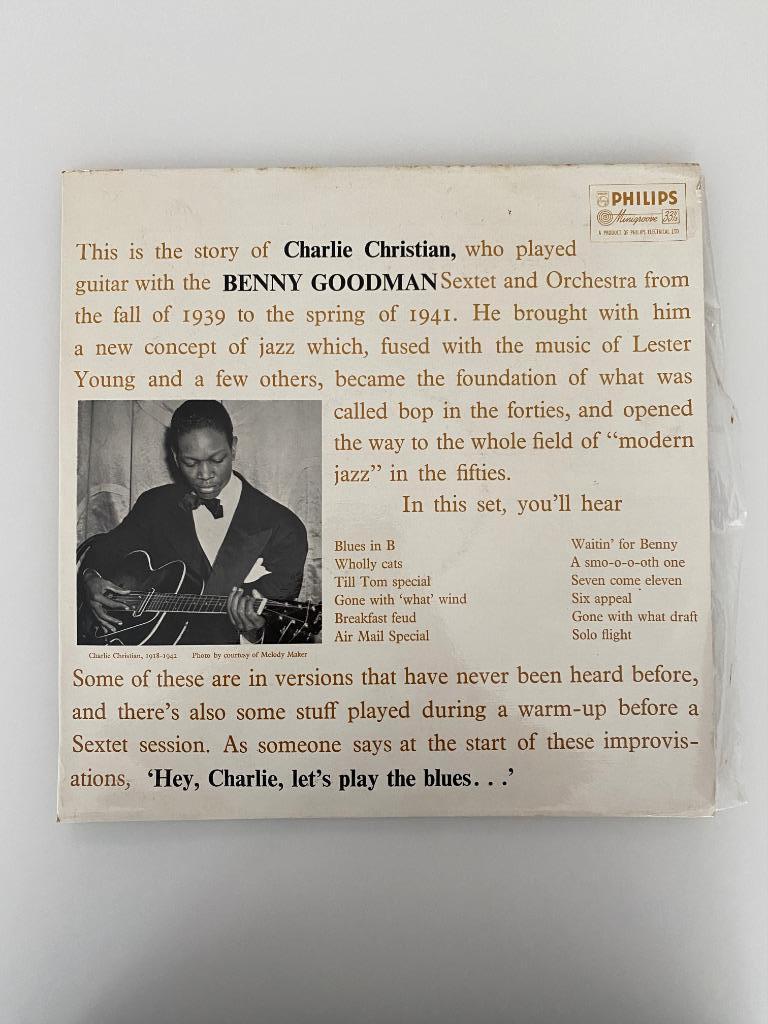 LP Charlie Christian With The Benny Goodman Sextet 1958, 12 pouces, Enlèvement ou Envoi, Comme neuf, 1940 à 1960