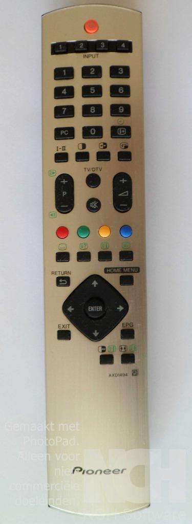 PIONEER AXD1494 Afstandsbediening, Remote controller, Ophalen of Verzenden, Zo goed als nieuw, Origineel