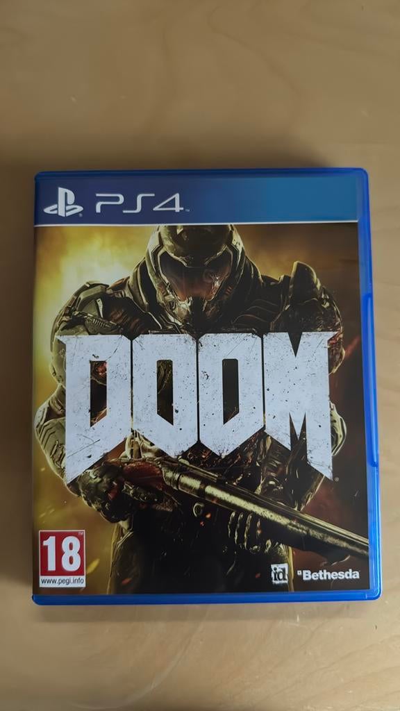 Doom PS4, Games en Spelcomputers, Games | Sony PlayStation 4, Ophalen of Verzenden, Zo goed als nieuw, Shooter, Vanaf 18 jaar