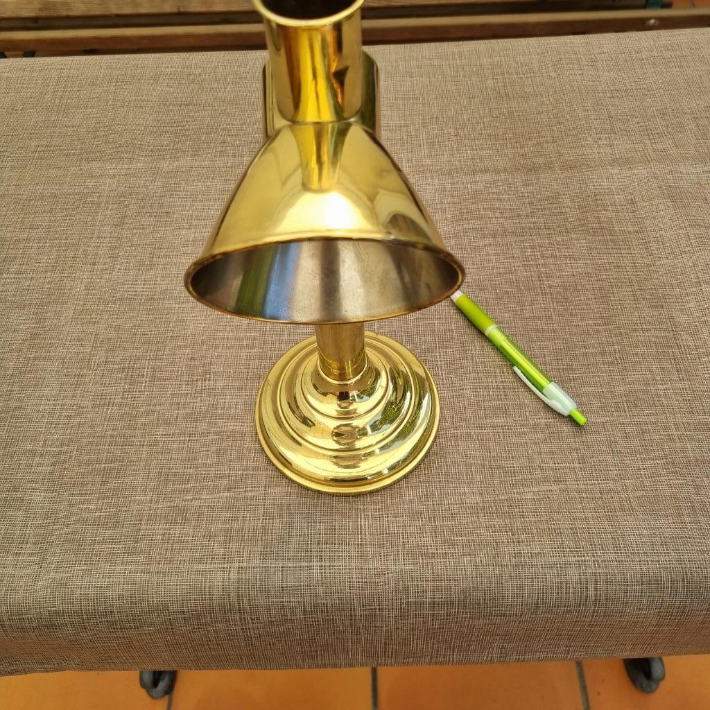 Verkoperde kaarsenlamp, Antiek en Kunst, Antiek | Brons en Koper, Ophalen of Verzenden