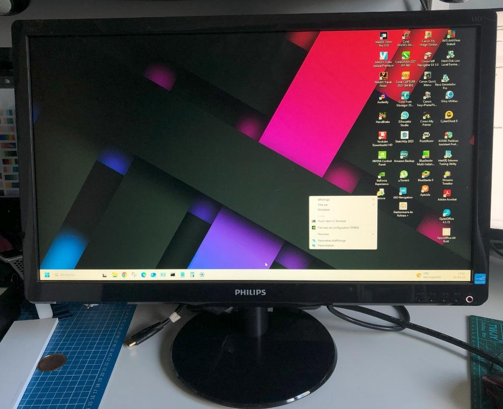 Moniteur PC Philips 236VAL, Informatique & Logiciels, Moniteurs, Philips, HDMI, Full HD, Comme neuf