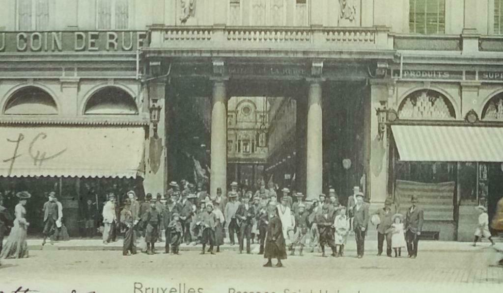Ansichtkaart Brussel - Passage Saint-Hubert (Galerijen), Ophalen of Verzenden, Voor 1920, Gelopen, Brussel (Gewest)