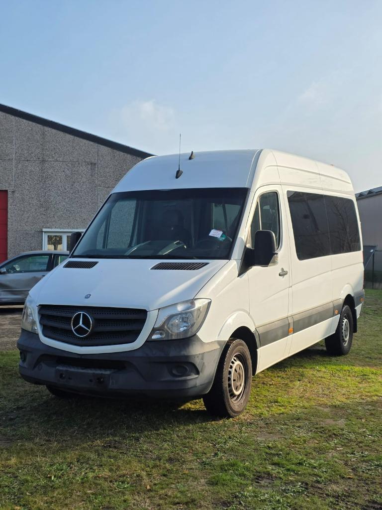 Mercedes-Benz Sprinter 313 (Stock ID 52310), Elektrische buitenspiegels, Wit, 9 zetels, Blauw