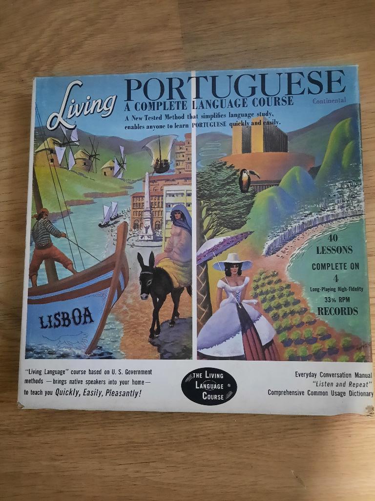 Living Portugese - Volledige taalcursus op vinyl, Ophalen of Verzenden, Zo goed als nieuw, 12 inch