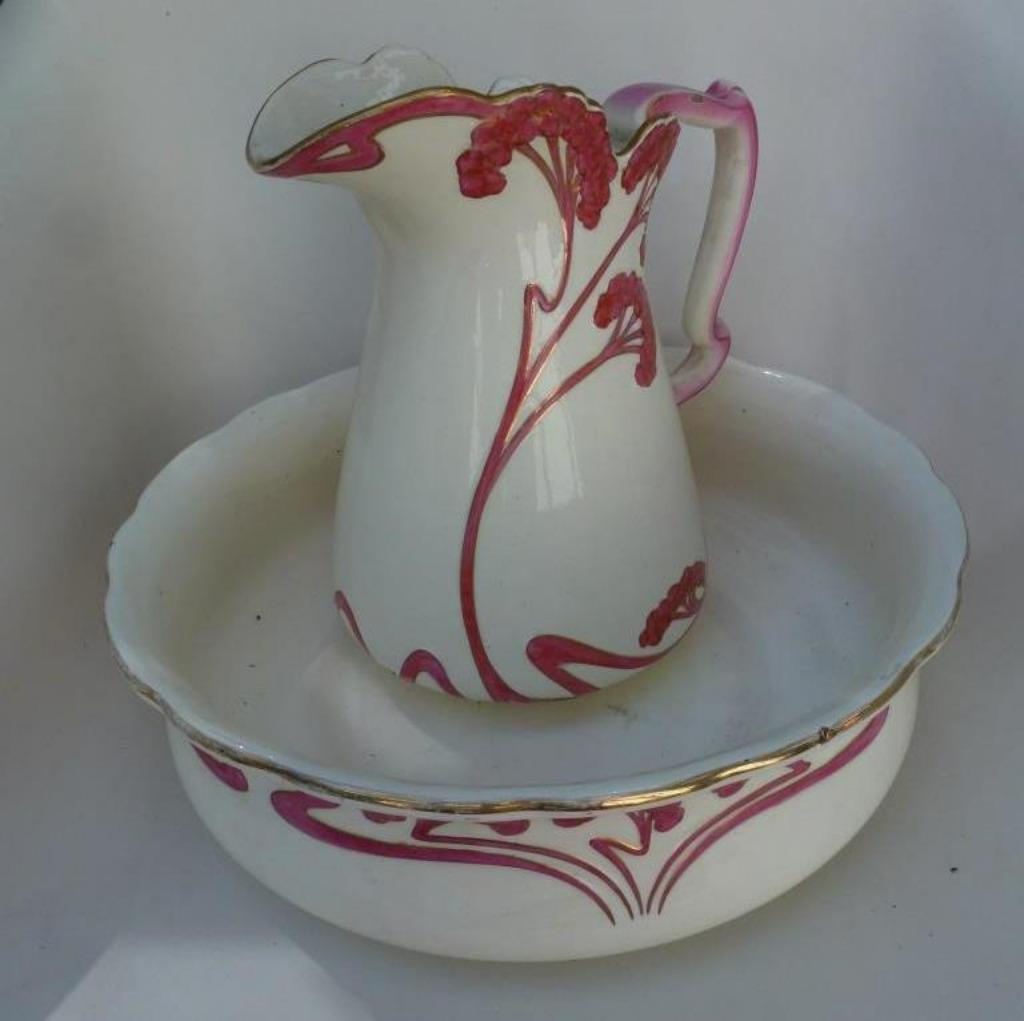 ensemble de lampes bol pichet porte-savon plateau pour bross, Antiquités & Art, Antiquités | Céramique & Poterie, Enlèvement