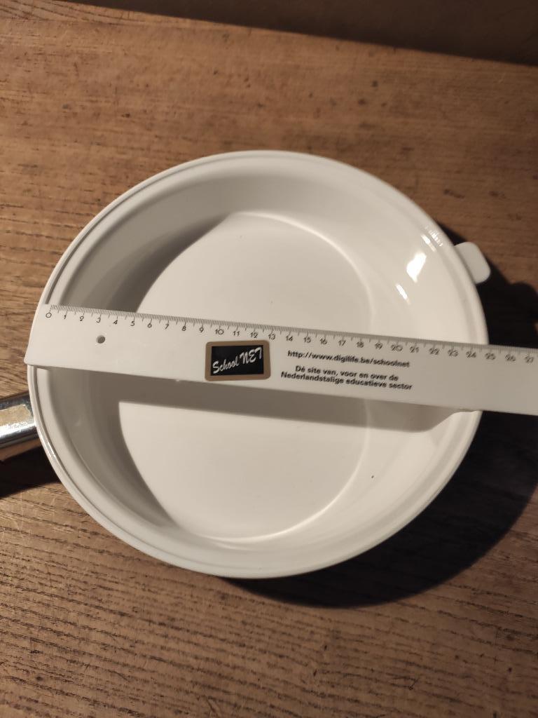 braadpan wit arcoflam met afneembaar handvat, 24 cm, nieuw,, Enlèvement, Neuf, Autres matériaux, Poêle à frire ou Sauteuse