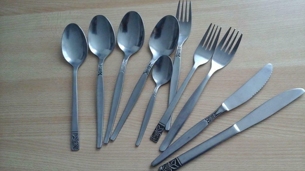 lot de 10 couverts assortis, Enlèvement ou Envoi, Comme neuf, Inox ou Chrome