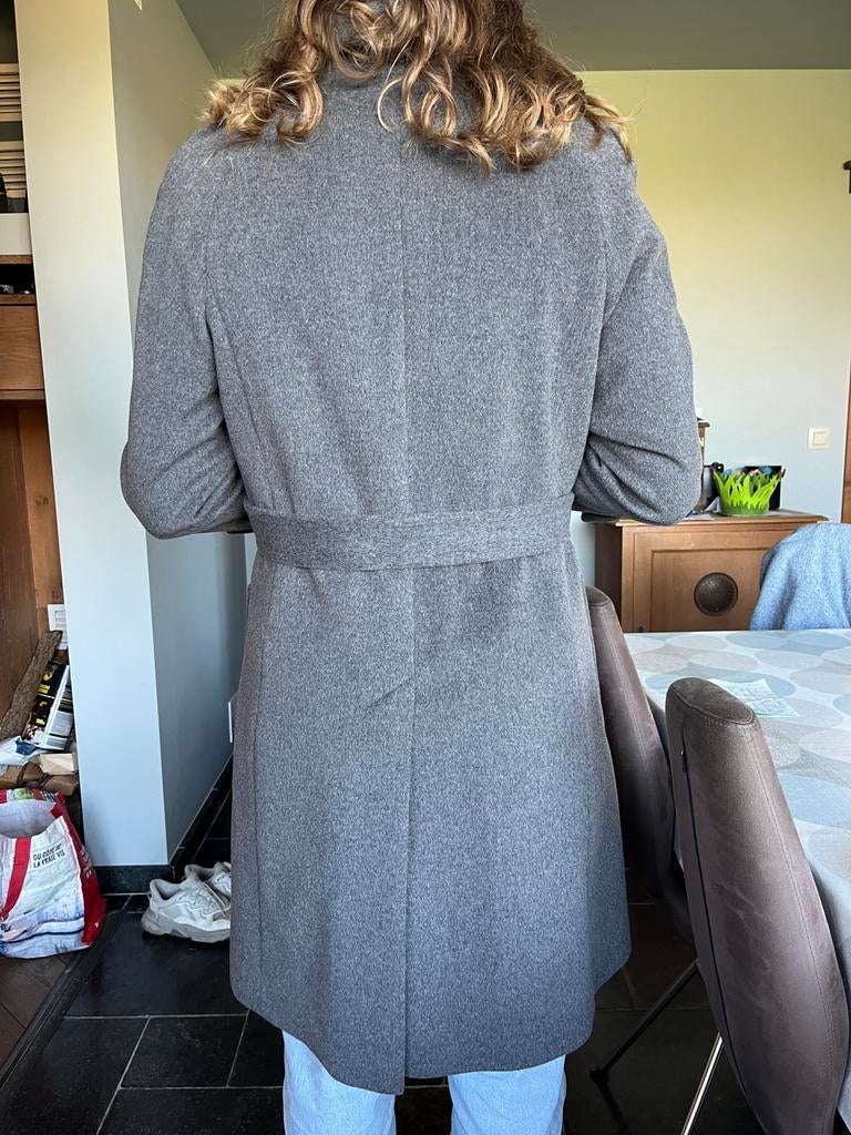 Nieuwe prachtige grijze wollen jas Basler 40, Kleding | Dames, Ophalen of Verzenden, Nieuw