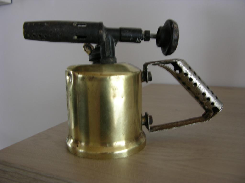 Antieken koperen gasbrander, Antiek en Kunst, Ophalen of Verzenden, Koper