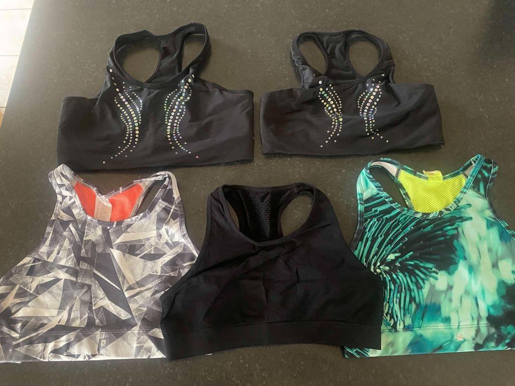 5 sporttopjes - maat 158/164, Sports & Fitness, Gymnastique, Taille enfant de 146 à 140, Enlèvement ou Envoi, Autres couleurs