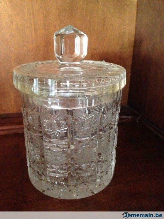 Bonbonnière cristal taillé