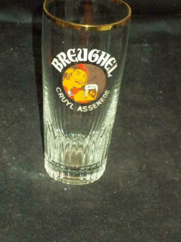 Bierglas.Breughel.Cruyl.Assenede. D 125, Verzamelen, Ophalen of Verzenden, Gebruikt, Glas of Glazen, Overige merken