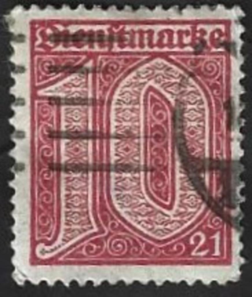 1 Postzegel Uitgave voor Pruissen 1920. Duitse Rijk, Ophalen of Verzenden, Overige periodes, Gestempeld