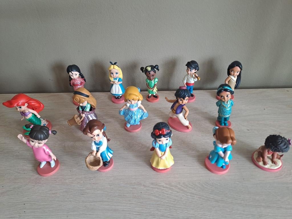 15 mooie figuren van de Disney Animators Collection, Verzamelen, Disney, Zo goed als nieuw, Ophalen
