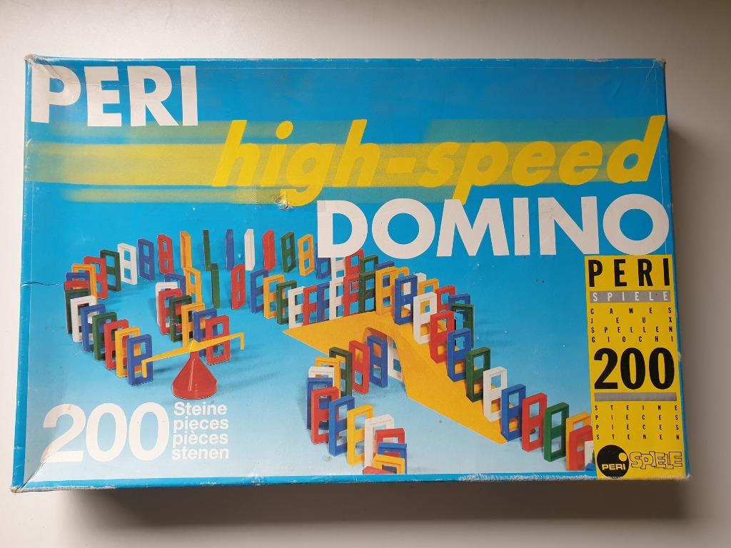 Peri high-speed DOMINO 200 plastieken stenen Nooit gespeeld, Enlèvement ou Envoi, Comme neuf