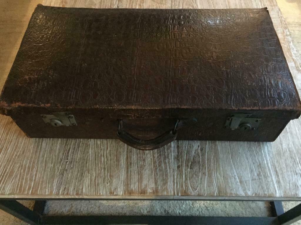vintage koffer , valies in leder, Enlèvement