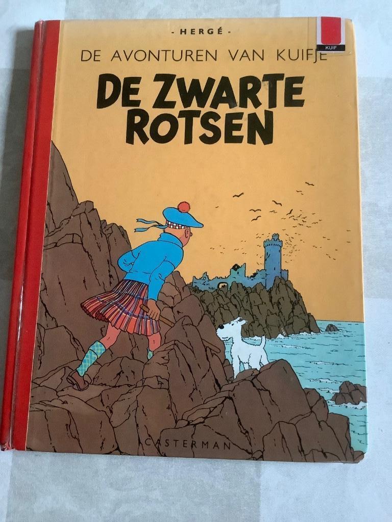 strip kuifje:de zwarte rotsen 1996 hardcover, Eén stripboek, Ophalen, Gelezen