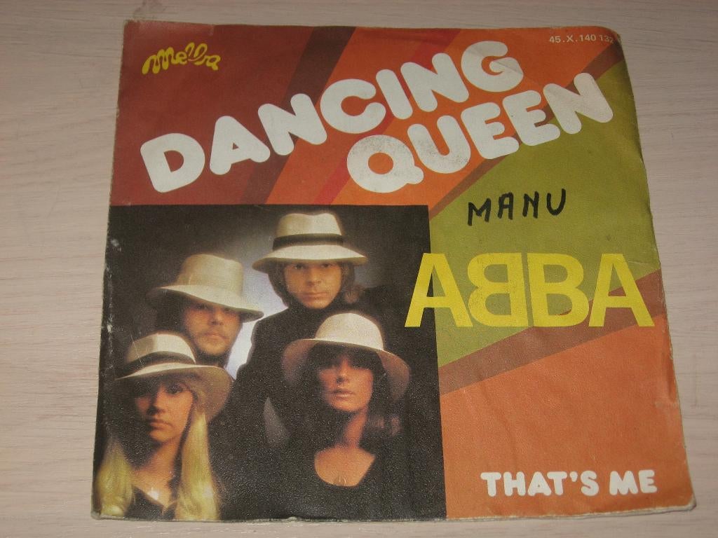 Disque vinyl 45 tours abba dancing queen, Enlèvement ou Envoi, Comme neuf