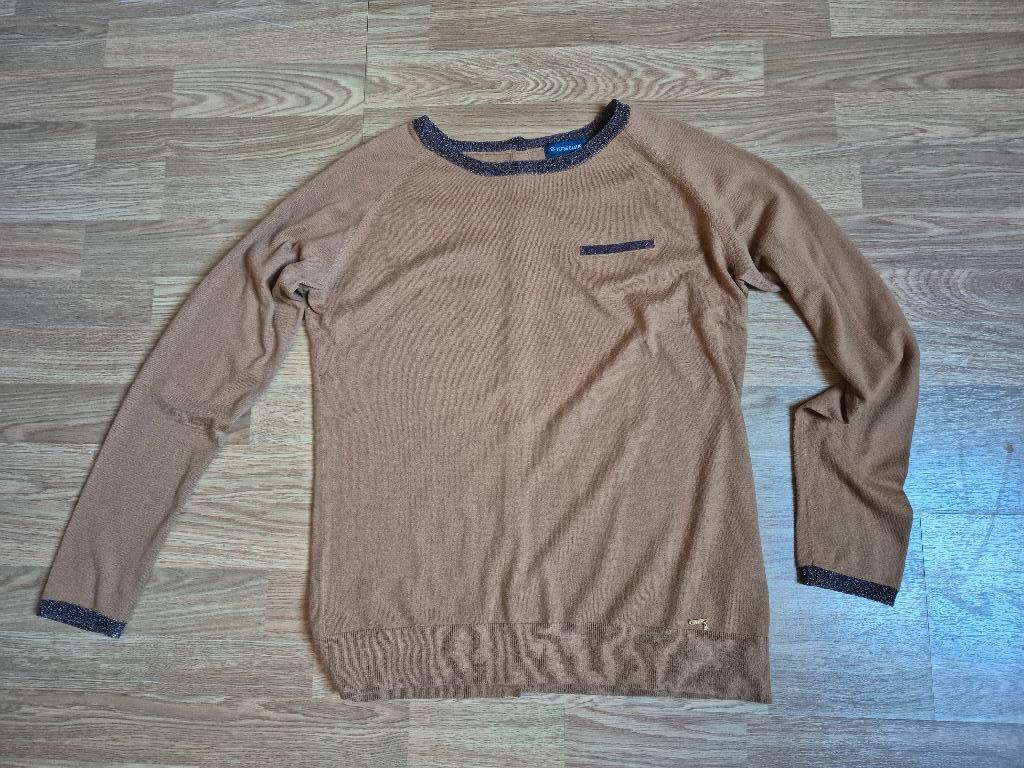 trui, Maat 38/40 (M), Bruin, Terre Bleue, Ophalen of Verzenden